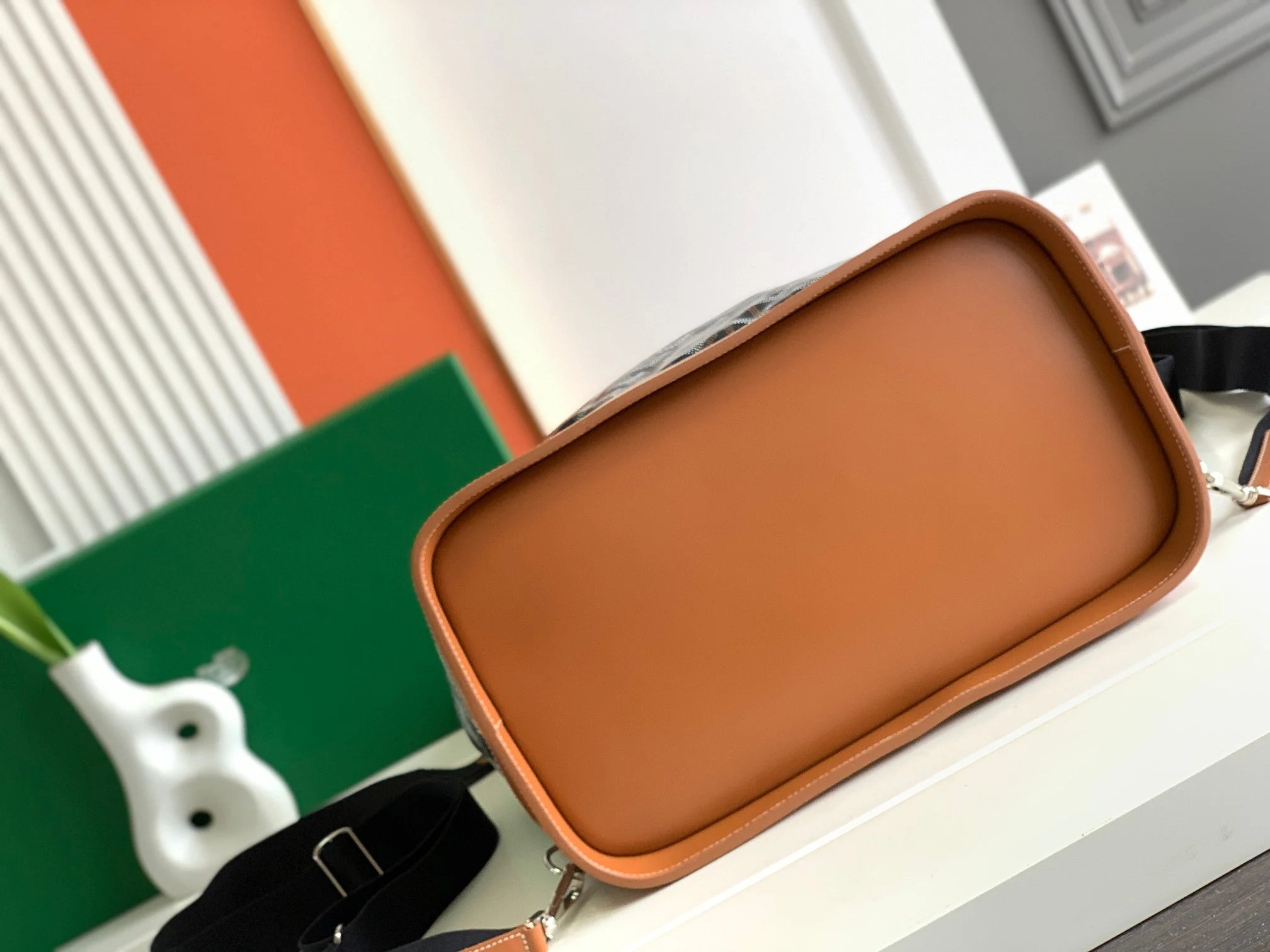 Steamer Pm Bag 48cm Black Tan