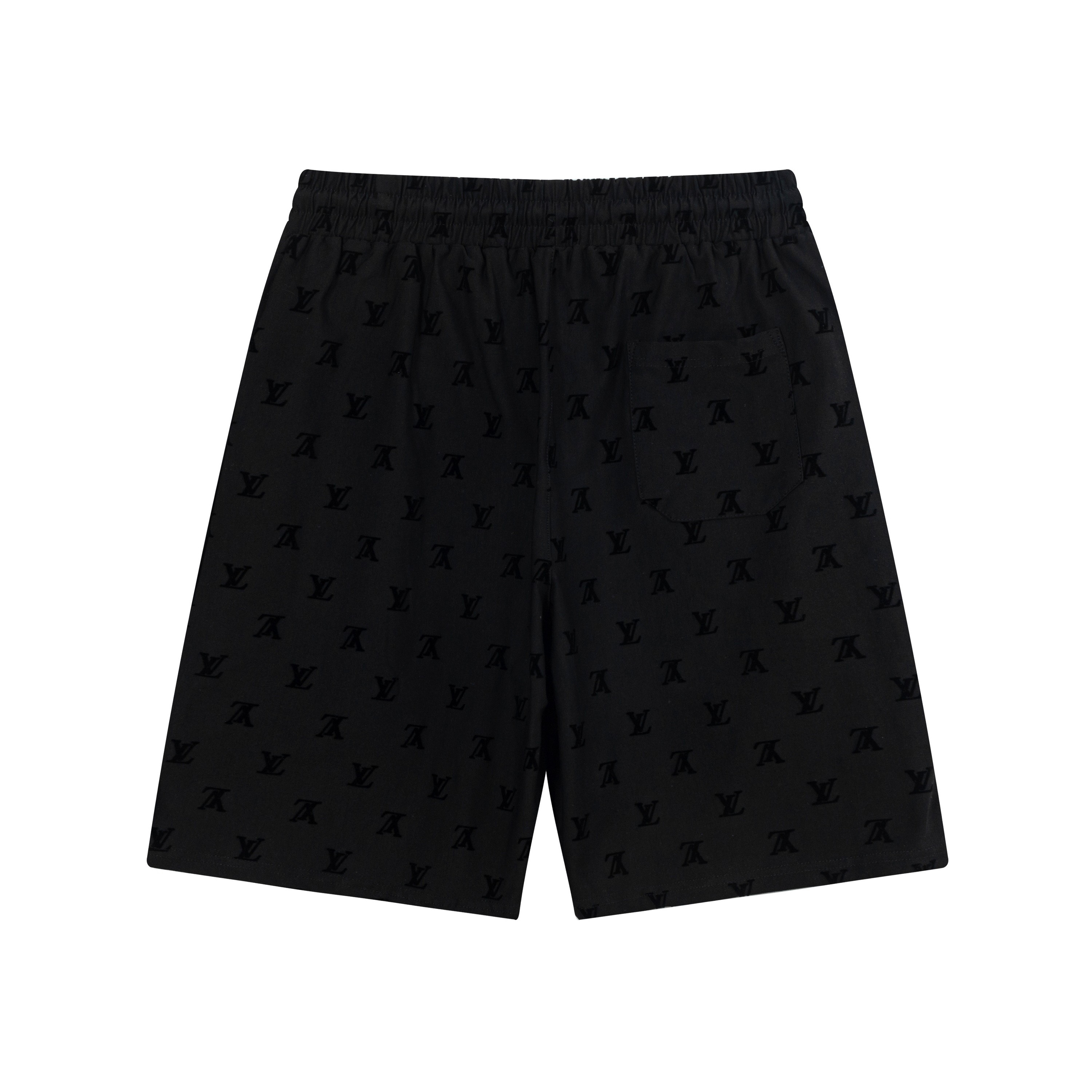 Knitted flocked shorts