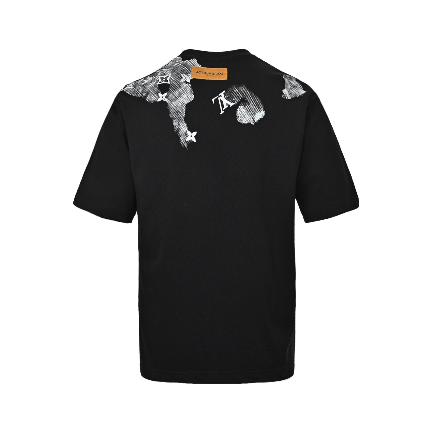 Ink embroidered lettering T-shirt