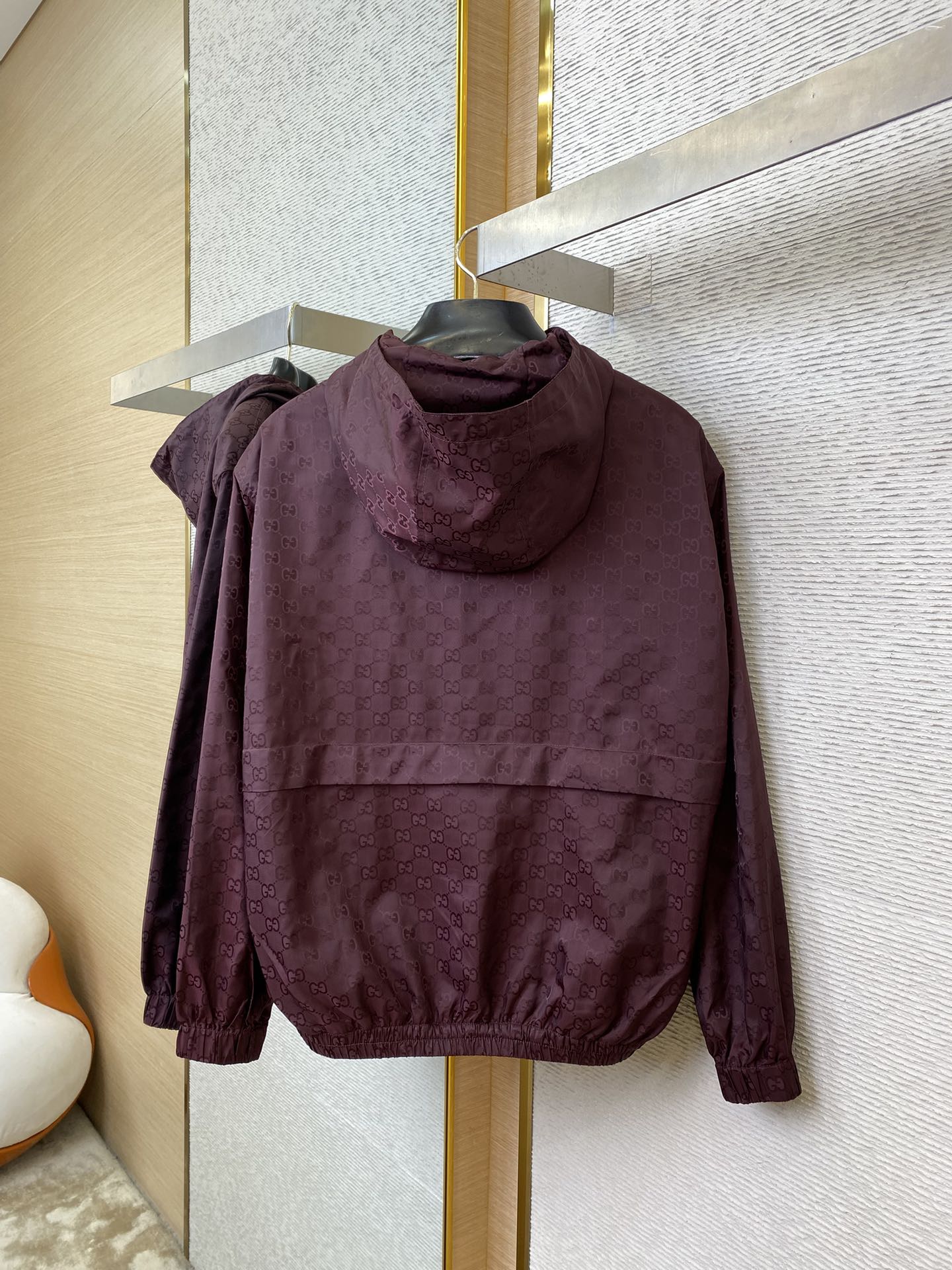 Jacquard Indonesian Dragon Fabric Hooded Jacket