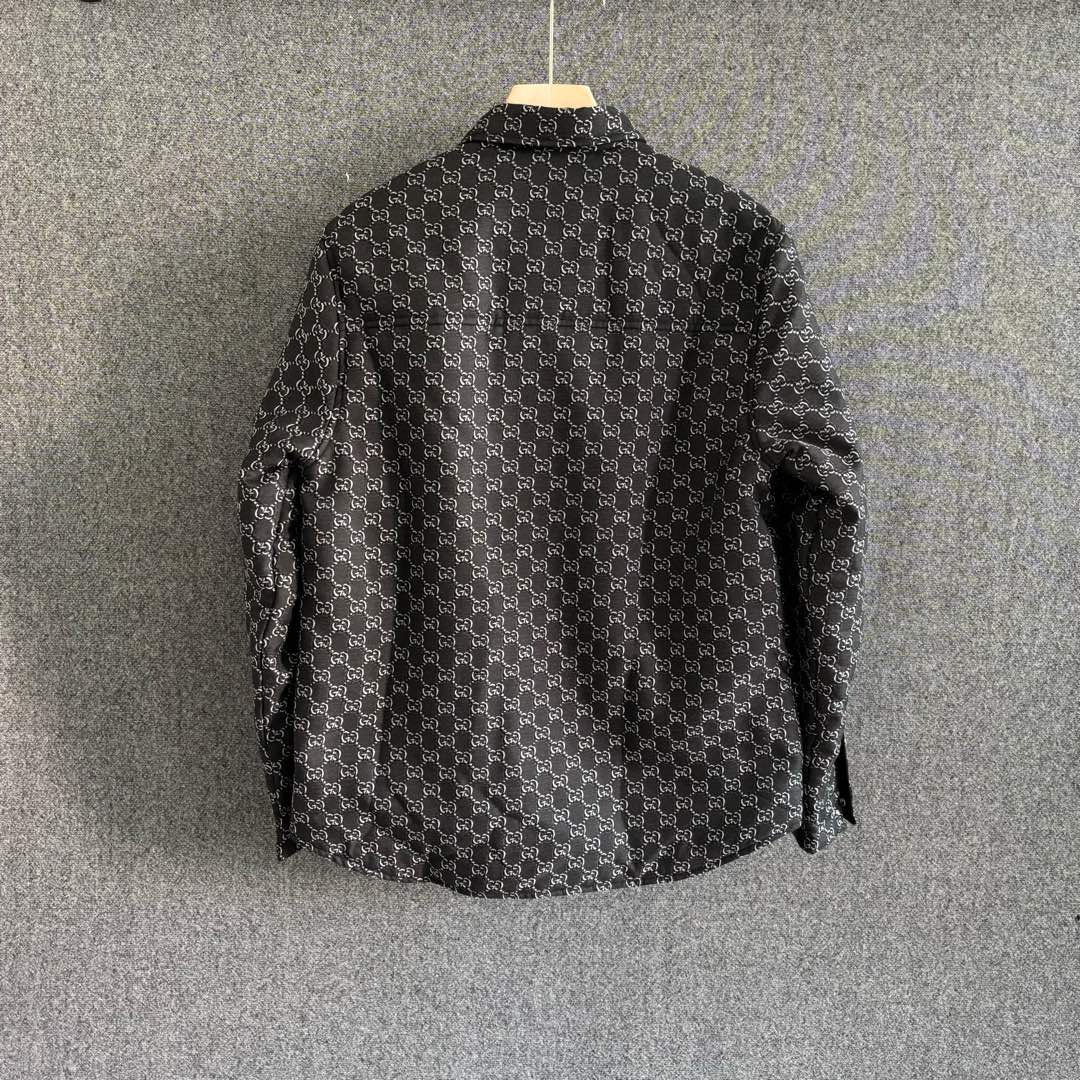 Lapel Long Sleeve Reversible Shirt