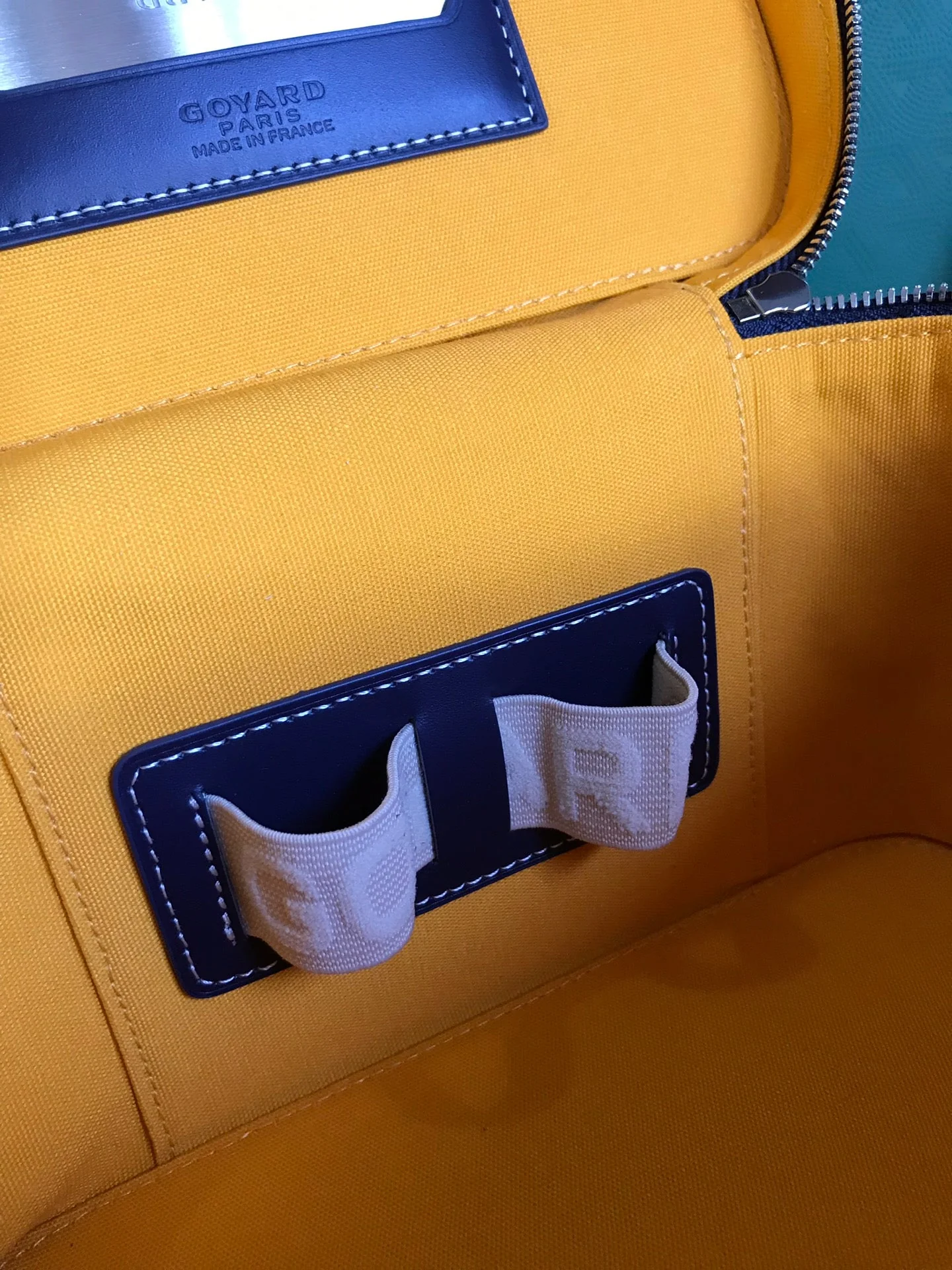 Navy Blue Canvas Cosmetic Box