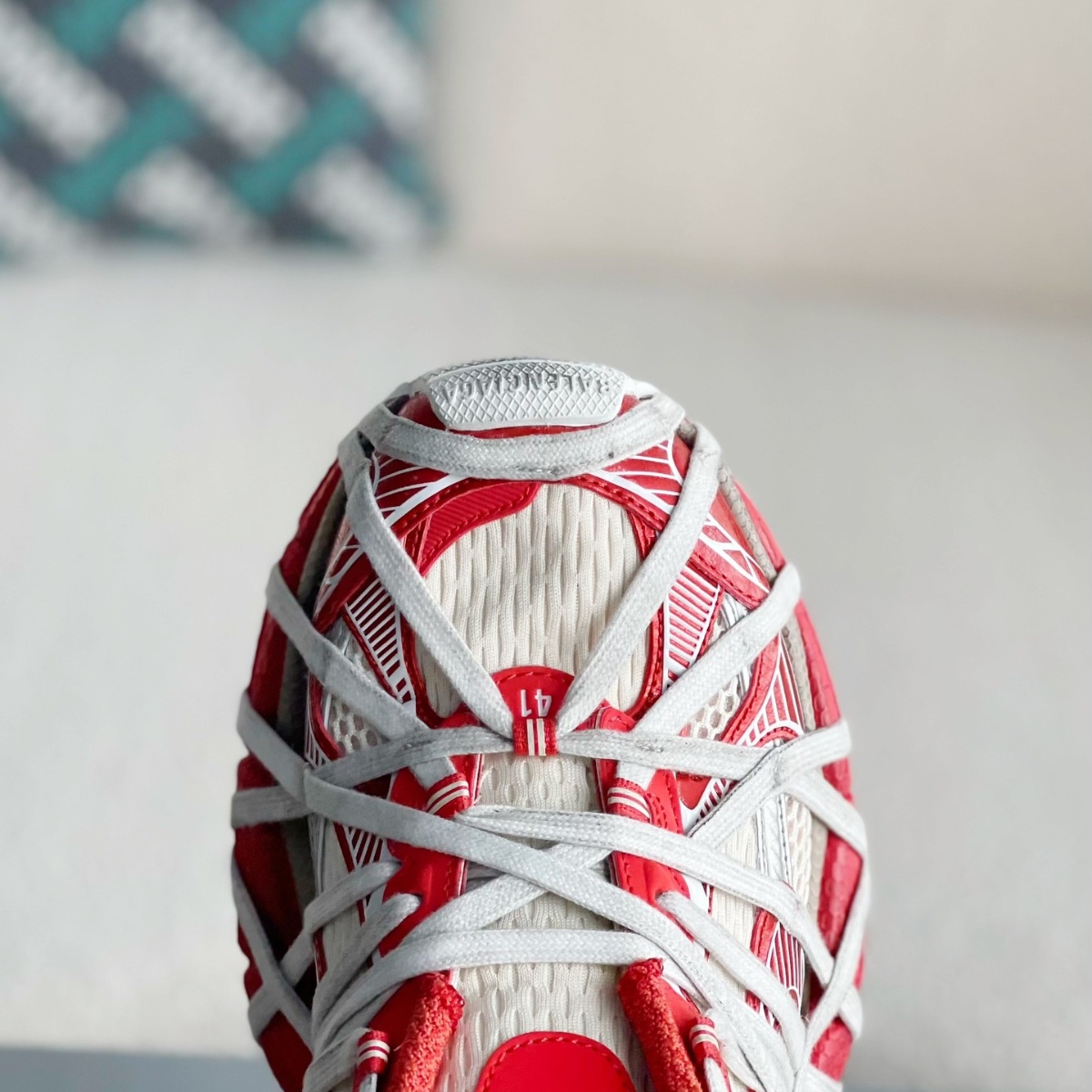 Men's 3xl Extreme Lace Sneaker in Red/beige