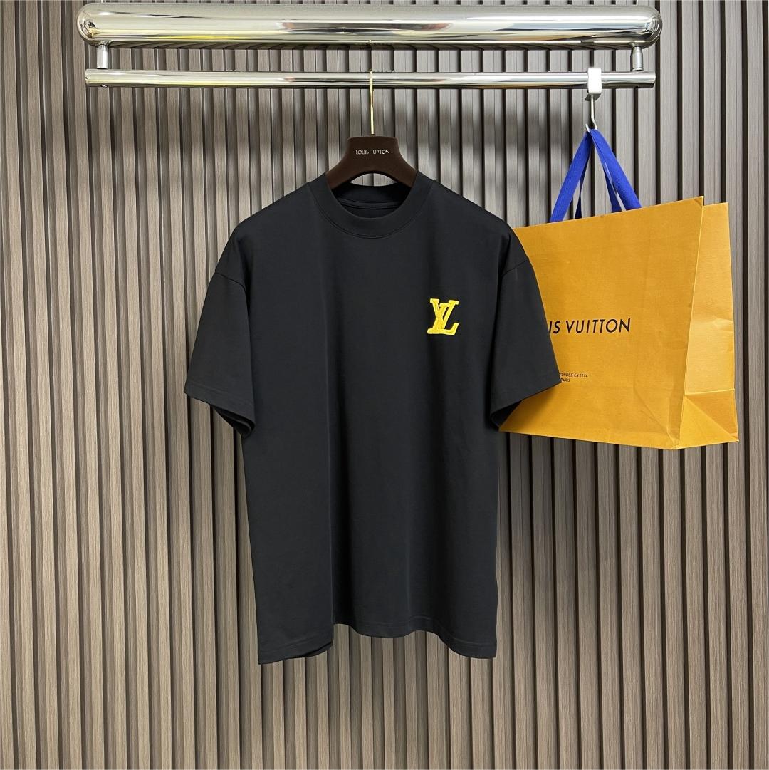 2025ss rubber lettering short-sleeved T-shirt