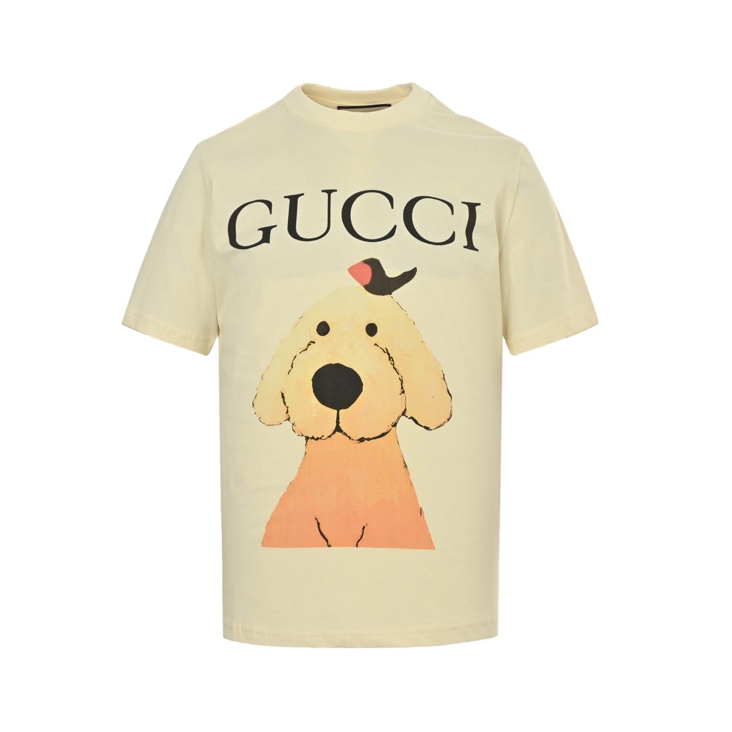 24ss full print flocked short-sleeved T-shirt