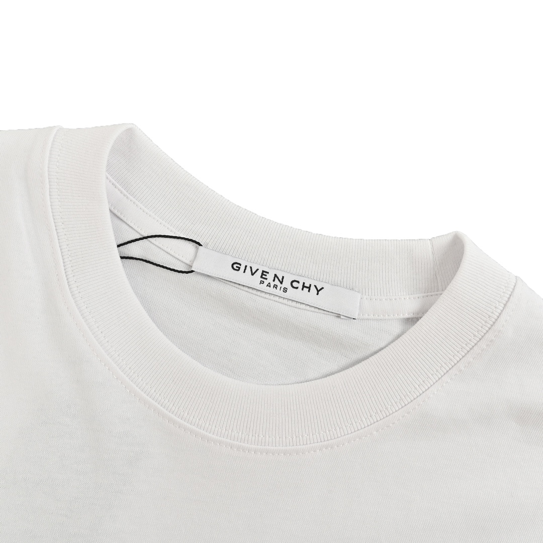 Shark print short-sleeved T-shirt