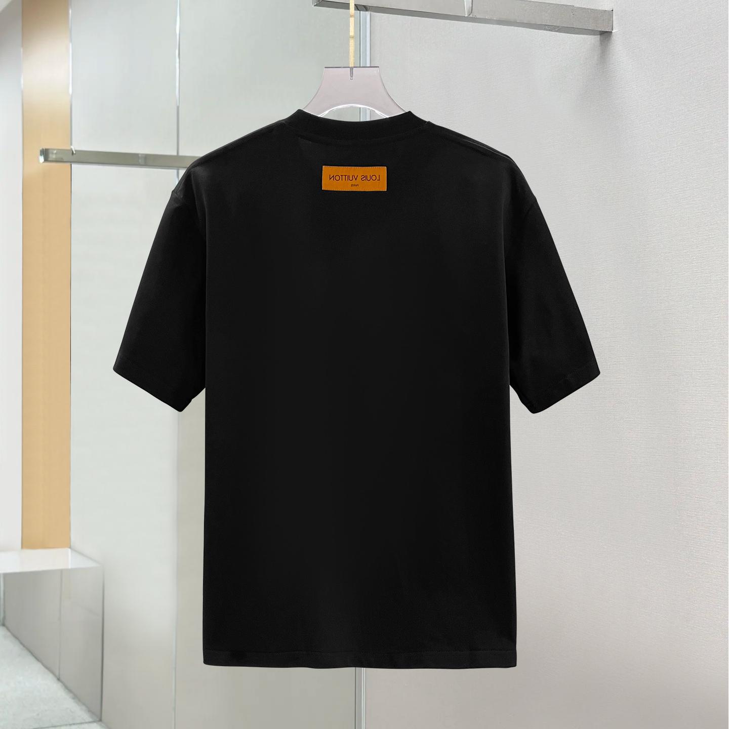 Starry Sky Embroidered Patch Short Sleeve T-Shirt