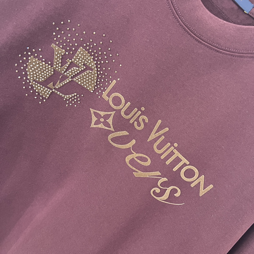 3D Silicone Hot Diamond Letter T-shirt