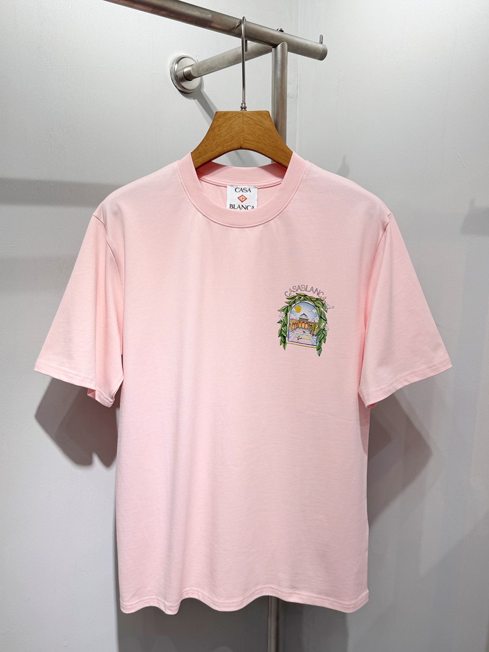 Casablanca Digital printed round neck T-shirt