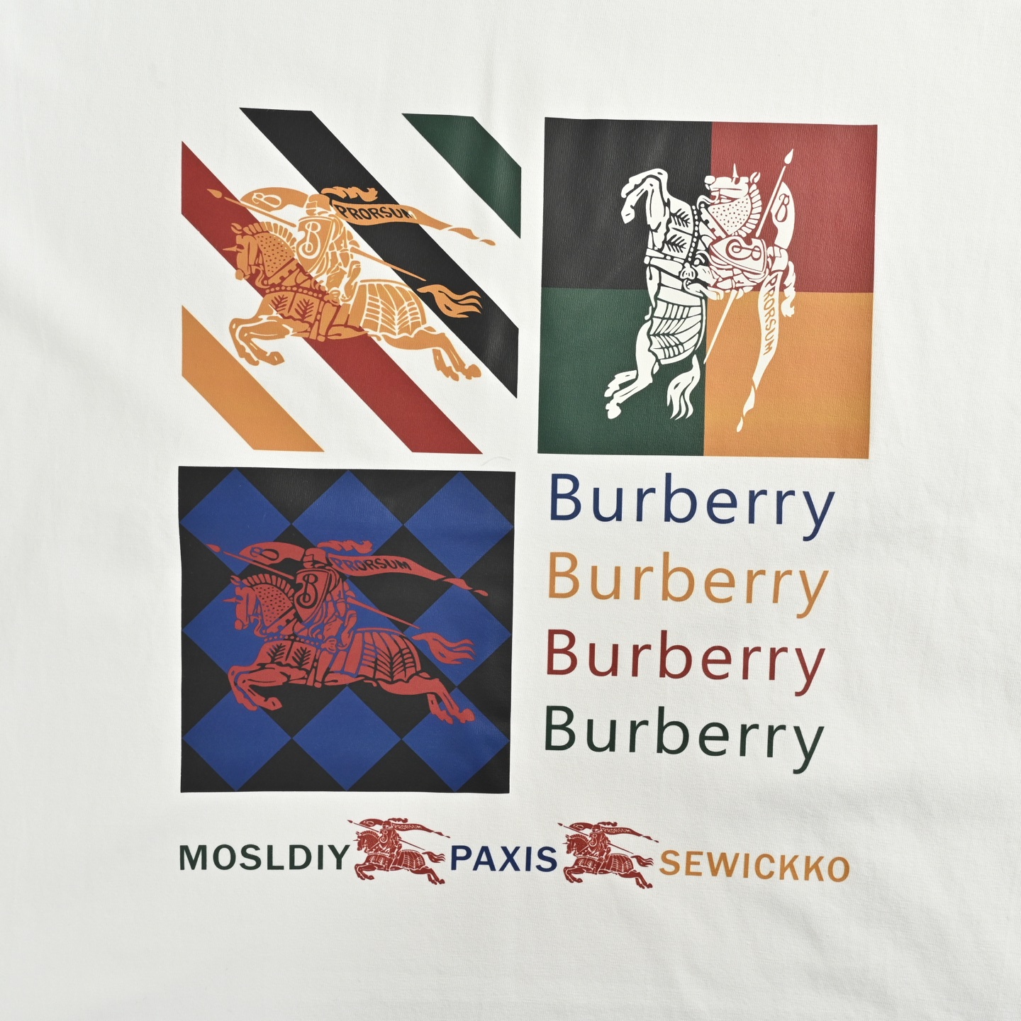 25SS Block-Style War Horse Graphic T-Shirt