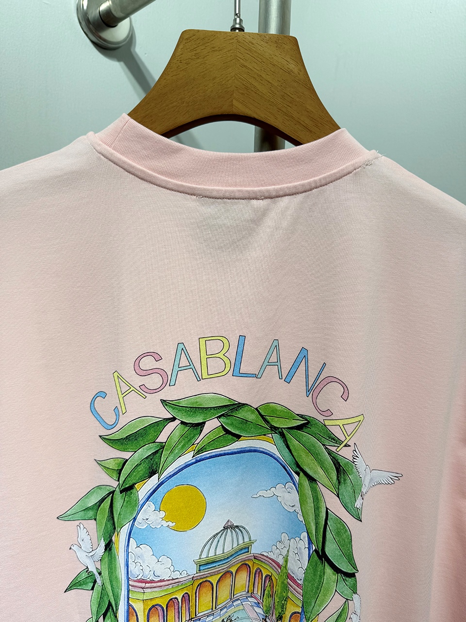 Casablanca Digital printed round neck T-shirt