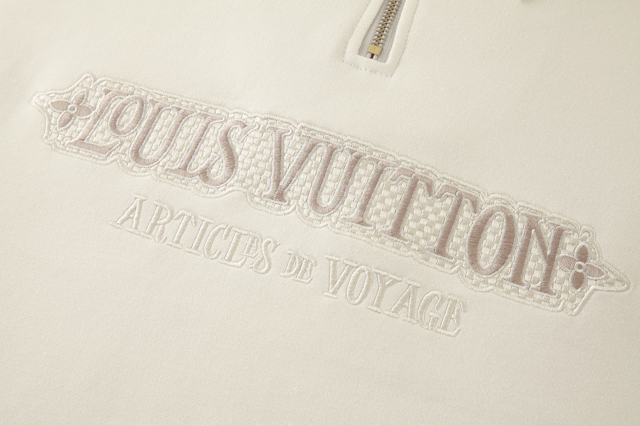 Embroidered Half-Zip Sweatshirt