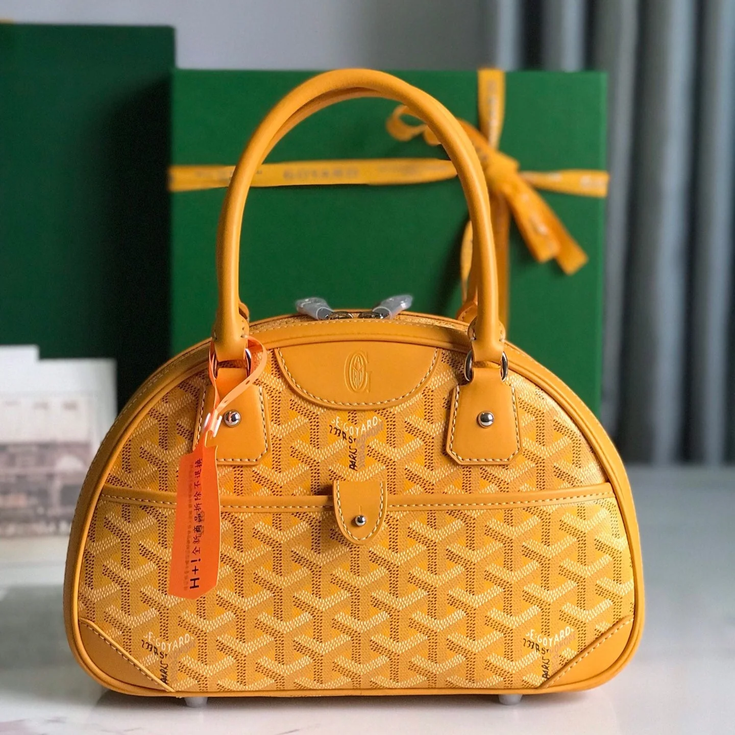 Yellow Canvas Mini Bag