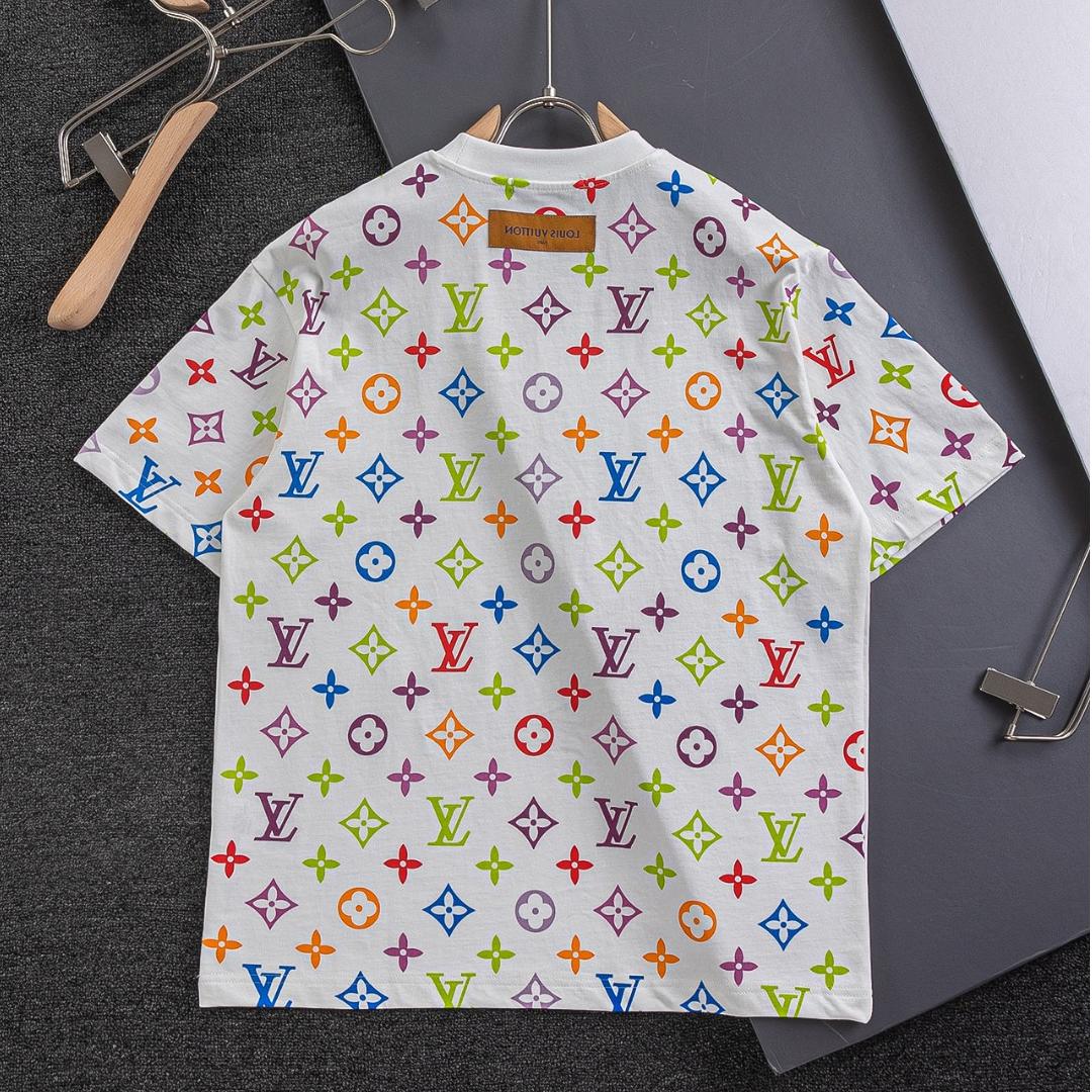 Colorful printed foam T-shirt