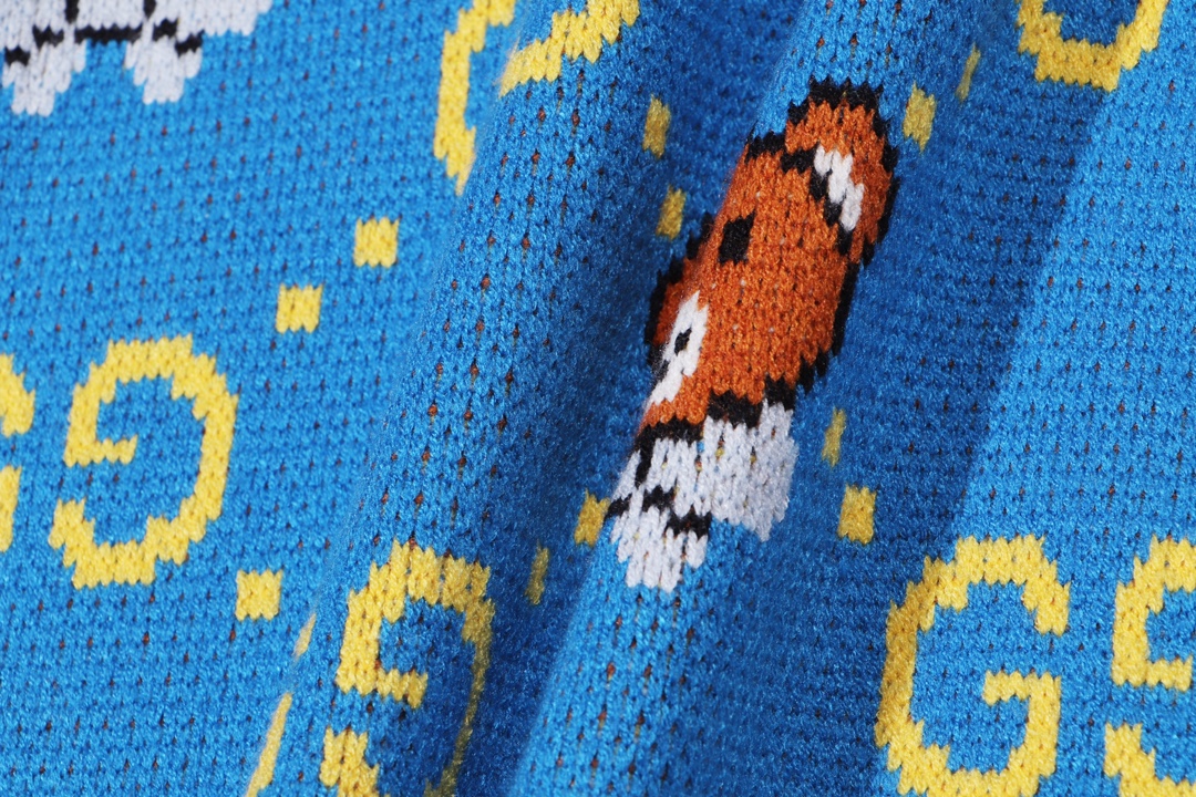 Bear Double G Jacquard Knit Sweater