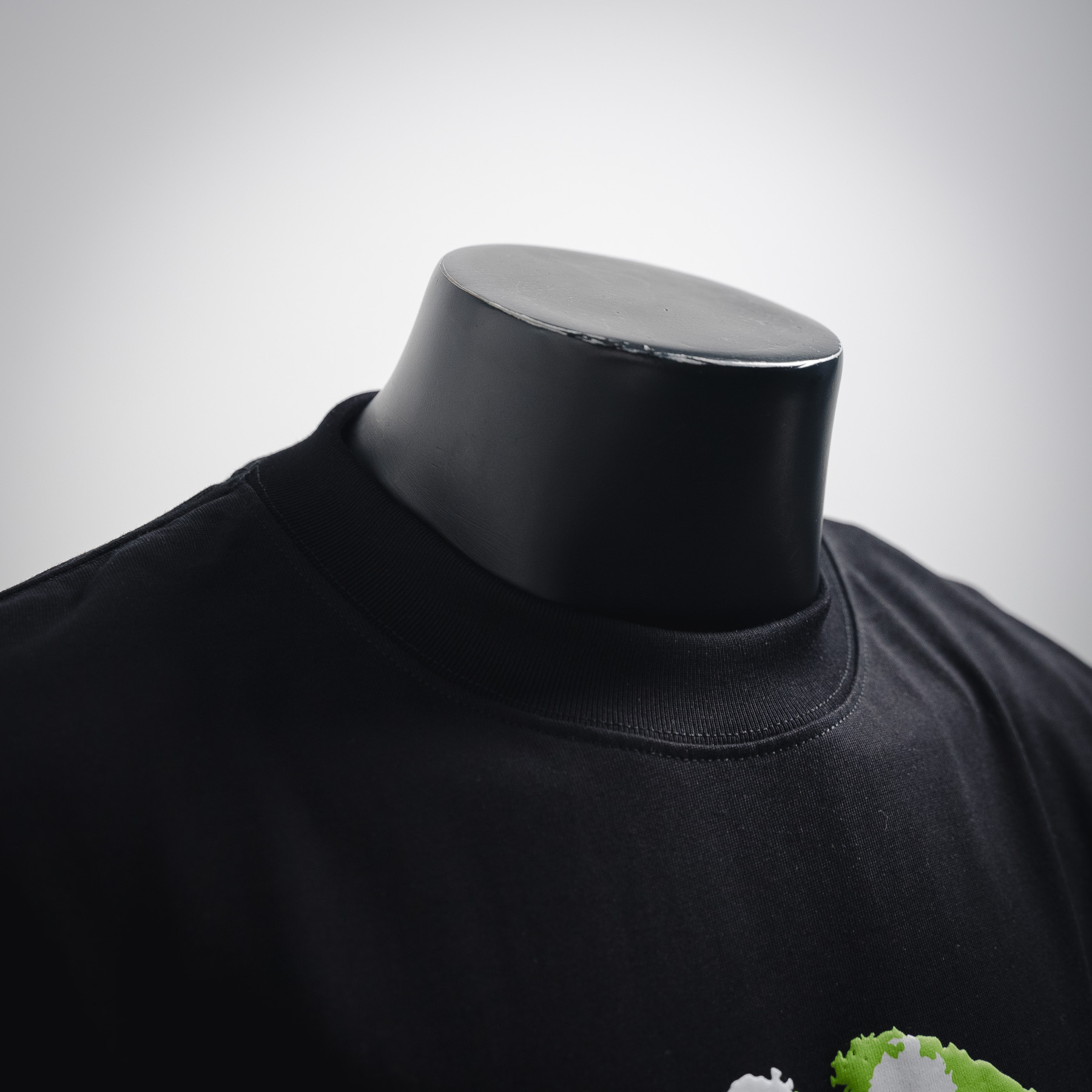 25SS Green Puff Print Letter Logo T-Shirt