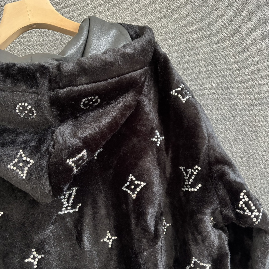 Men's Blended Plush Hooded Jacket