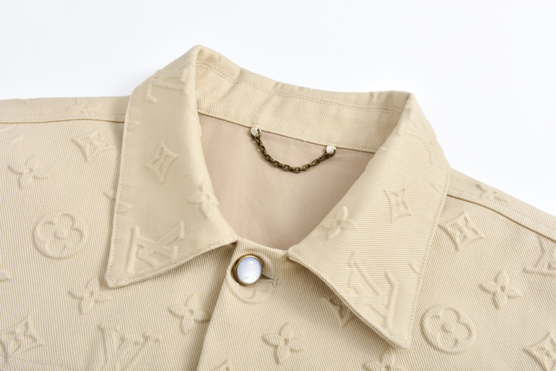 All over printed embossed jacket