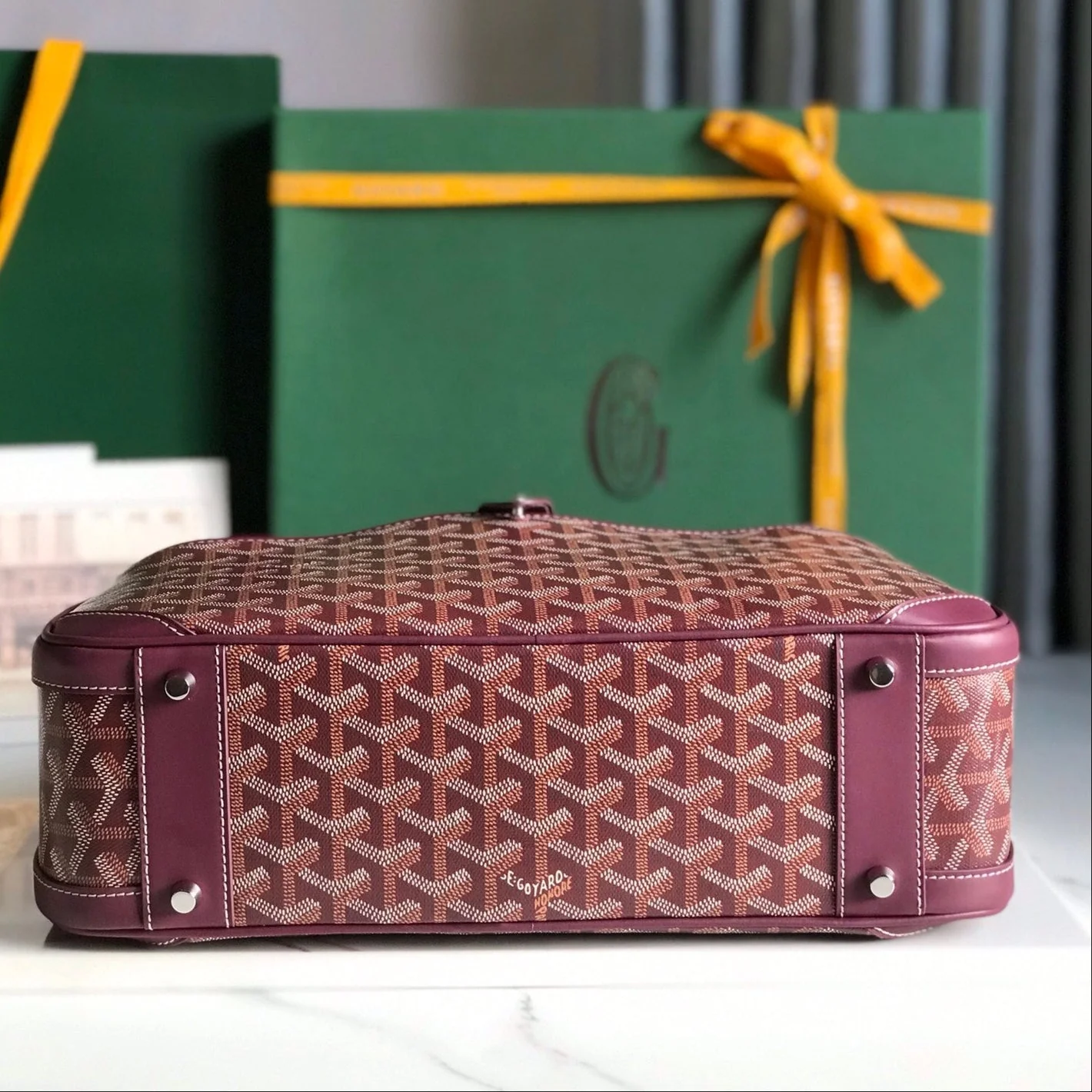 Burgundy Calfskin Handbag