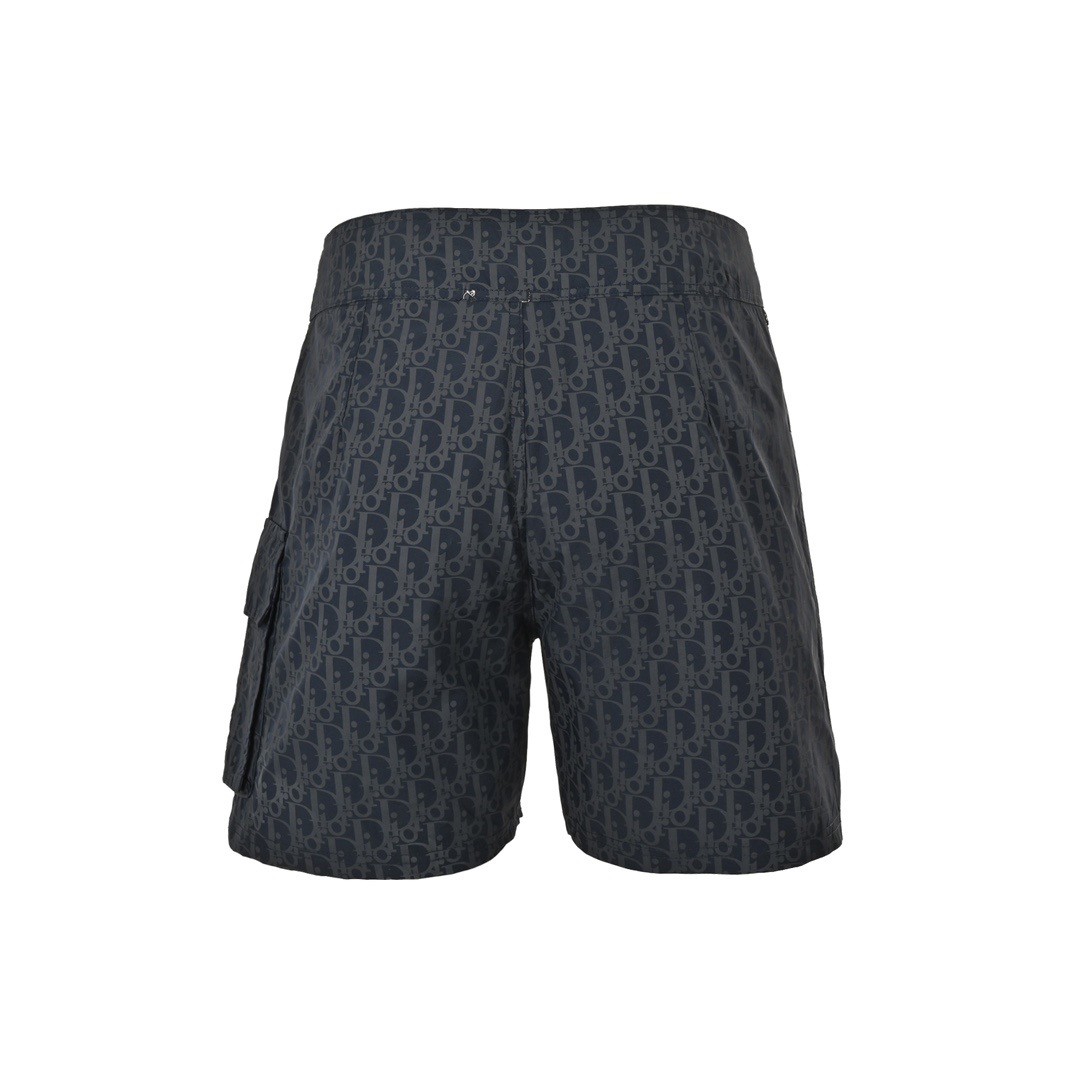 All over printed monogram shorts