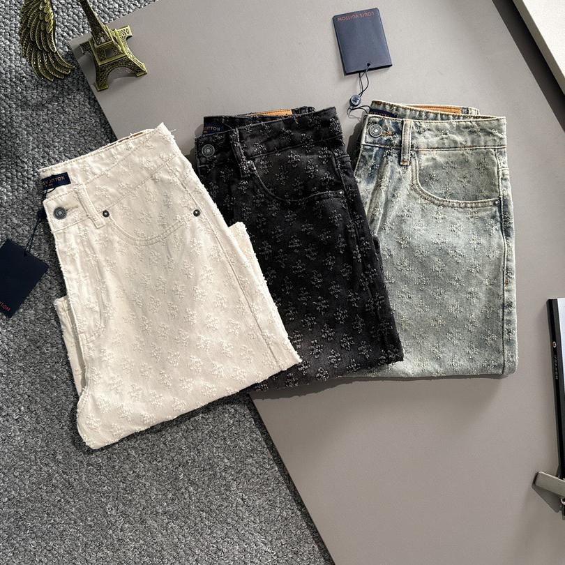 Old Fashioned Jacquard Denim Shorts