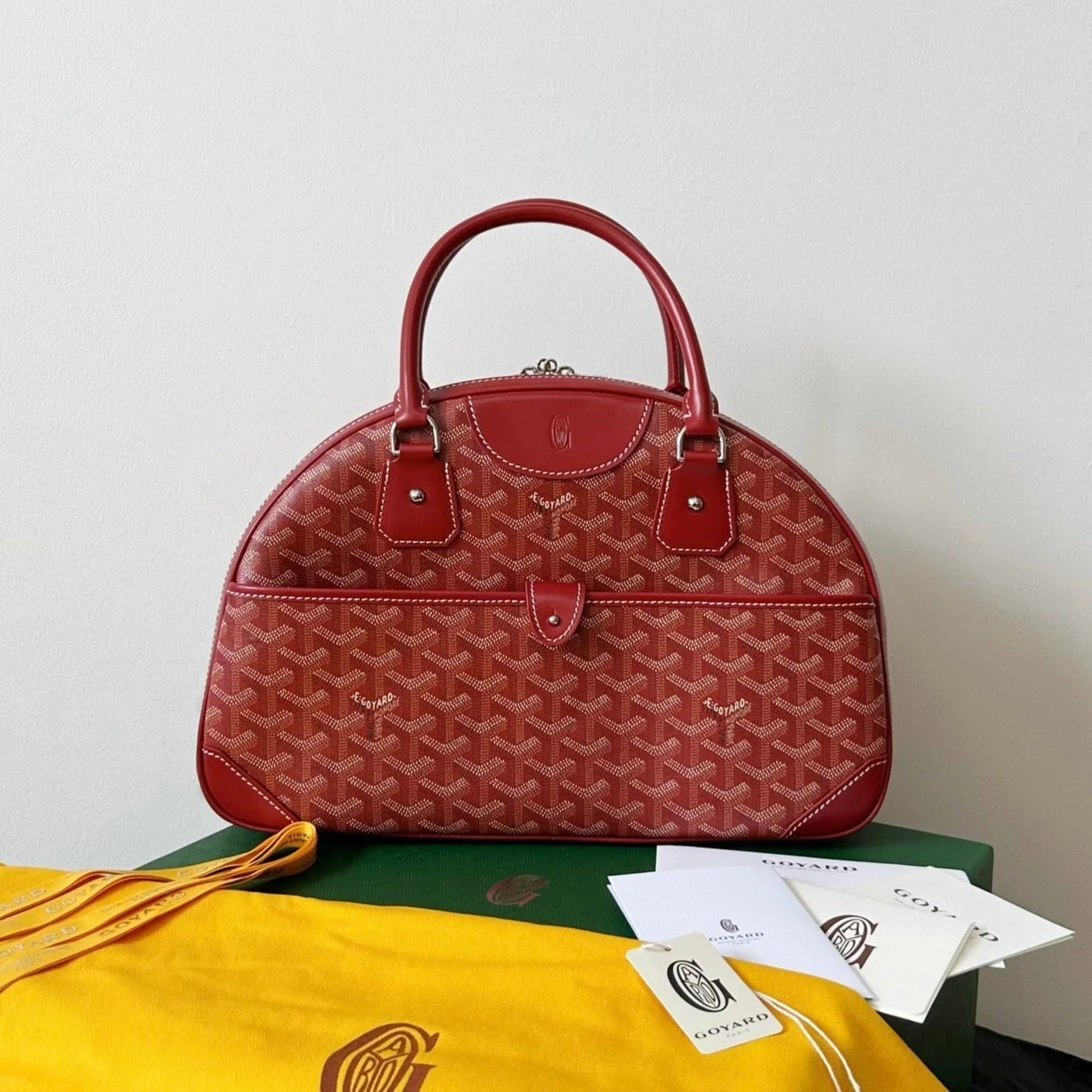 Medium Red Canvas Bowling Ball