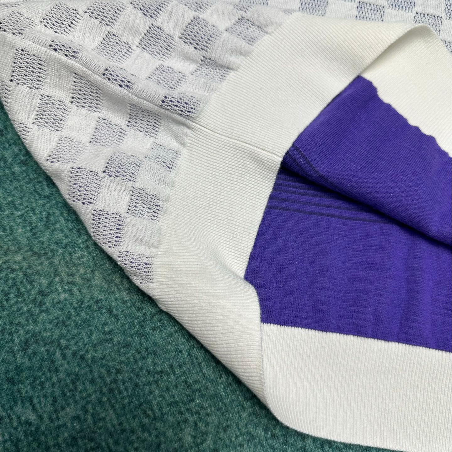 Checkerboard Gradient Jacquard Sweater