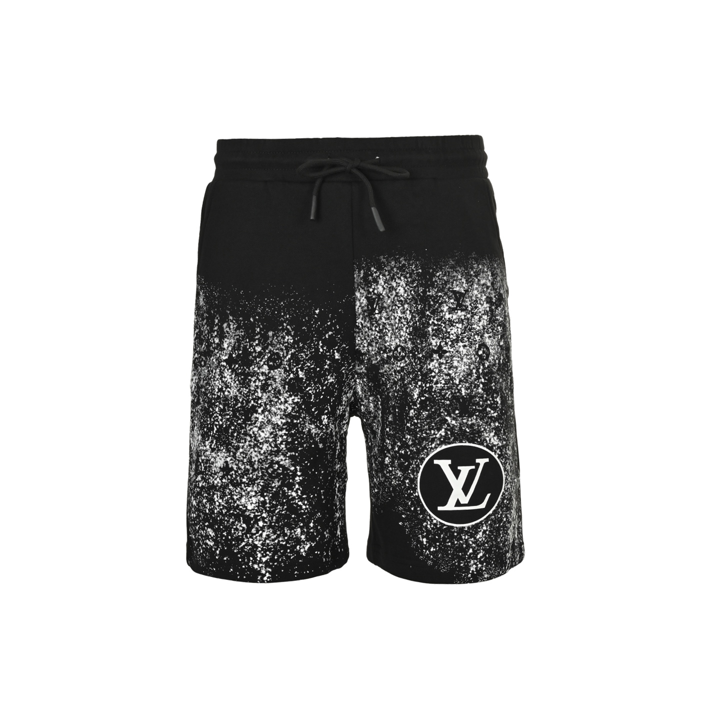 25SS Ink-Spray Monogram Print Shorts