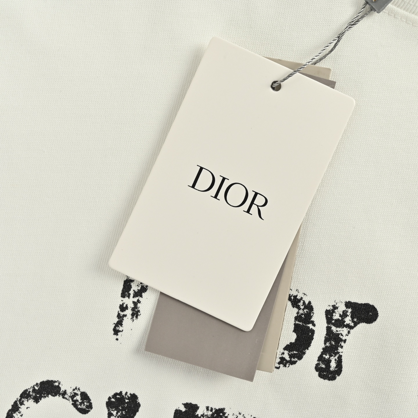 Damaged letter print short sleeves