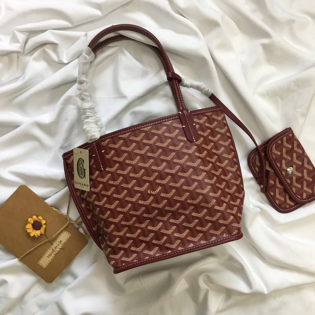 Mini 38CM Burgundy Canvas Bag