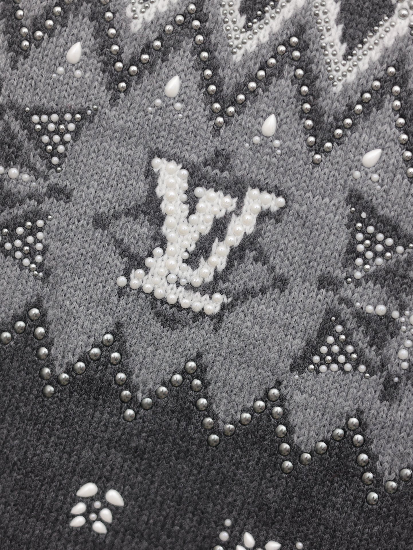 Beaded Cotton Sweater