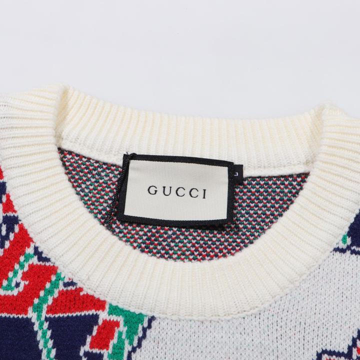 Block Stripe Crew Neck Sweater