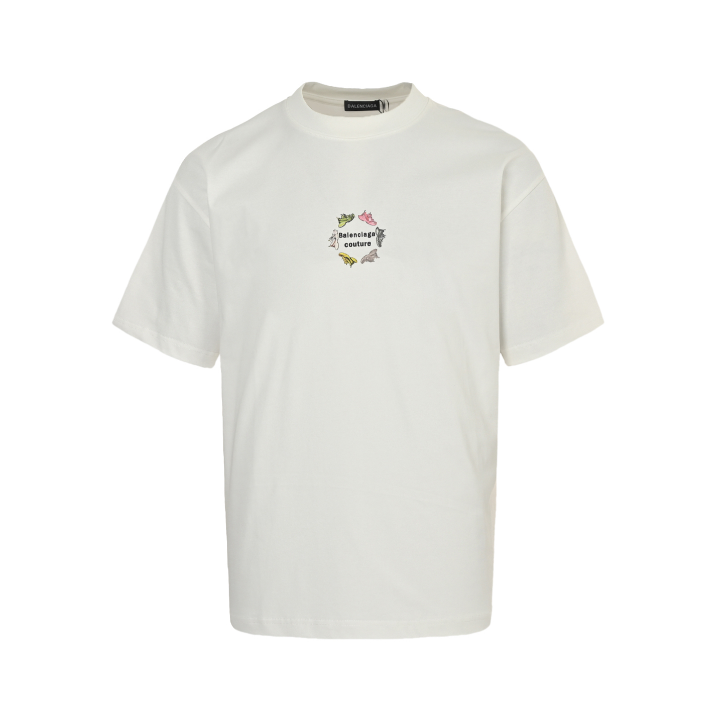 25ss Daddy Shoes Letter Print Short Sleeve T-shirt