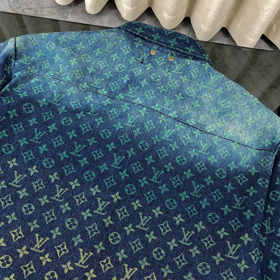 Rainbow Washed Denim Shirt