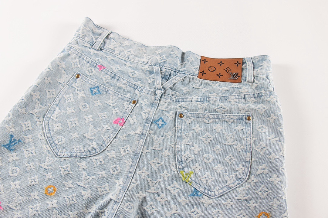 Tyler Collaboration Monogram Denim Shorts