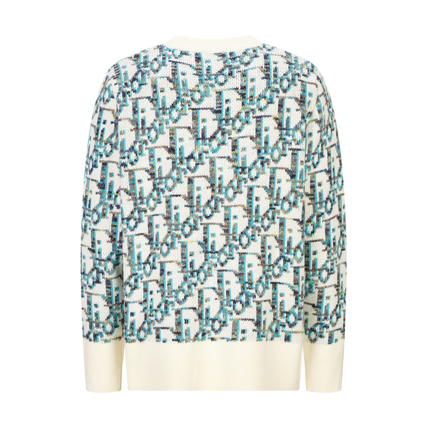 All over print crew neck sweater