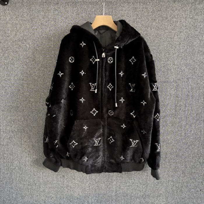 Men's Blended Plush Hooded Jacket