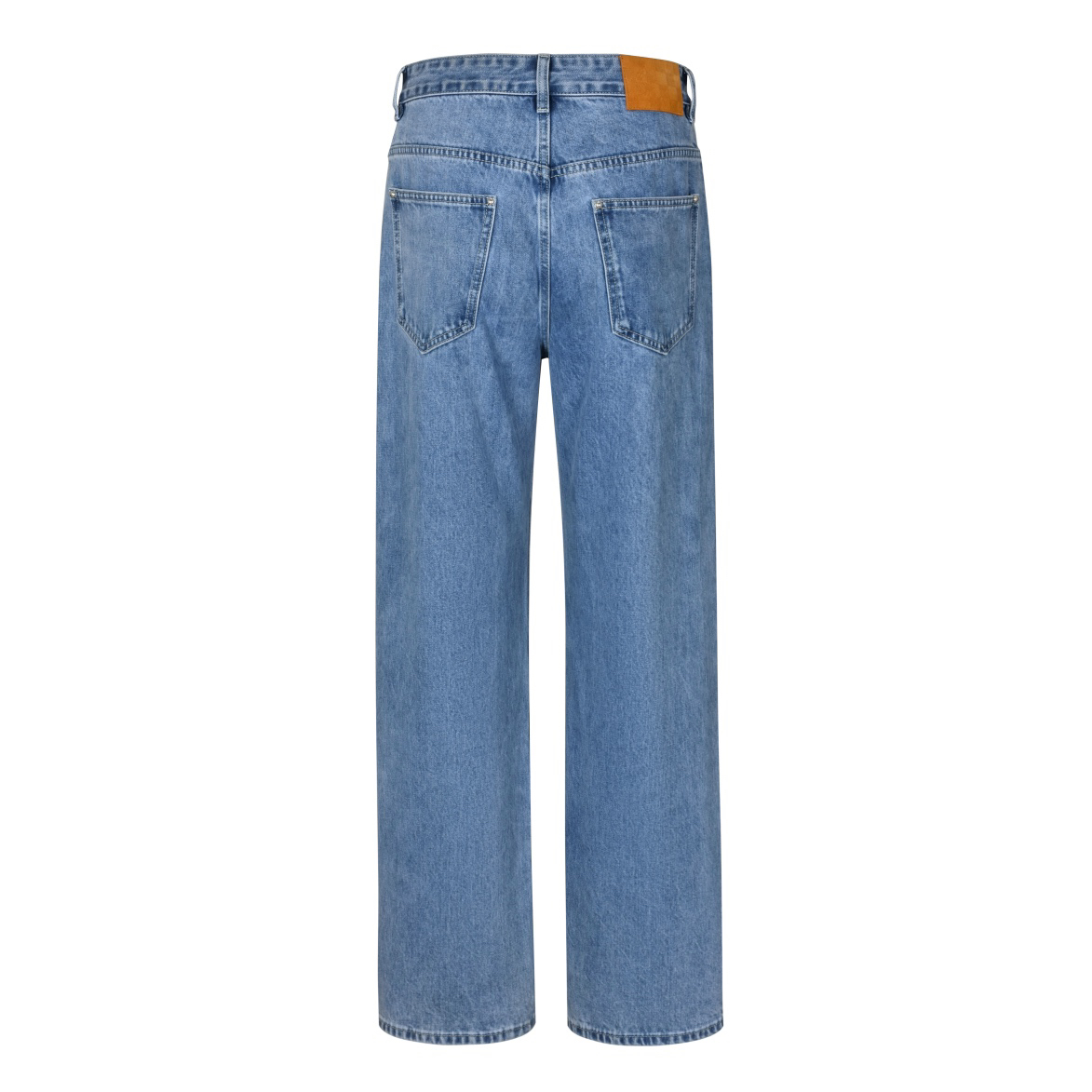 Blue Embroidered Slim Jeans