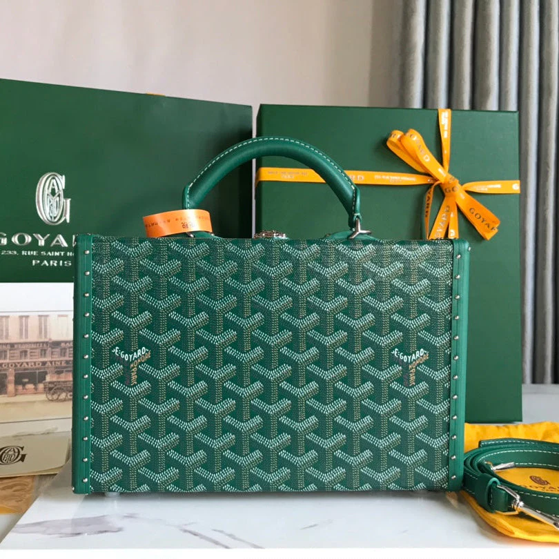 BAG 24 IN GREEN CANVAS AND CALFSKIN