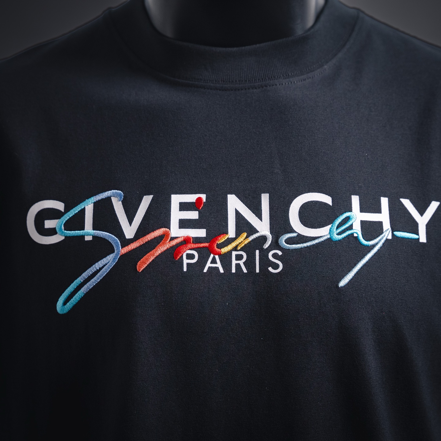 GVC Cursive 3D Embroidery Short Sleeve T-Shirt