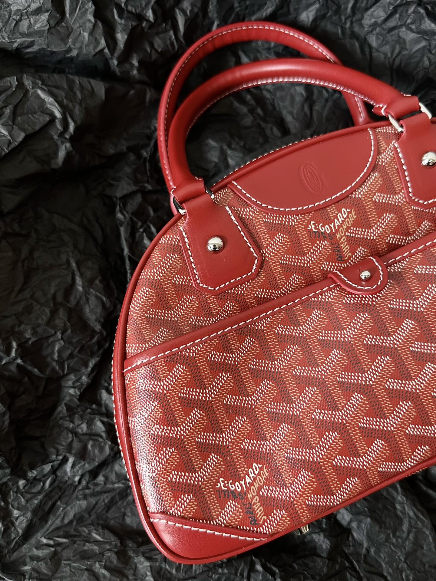 Small Red Canvas Bowling Ball