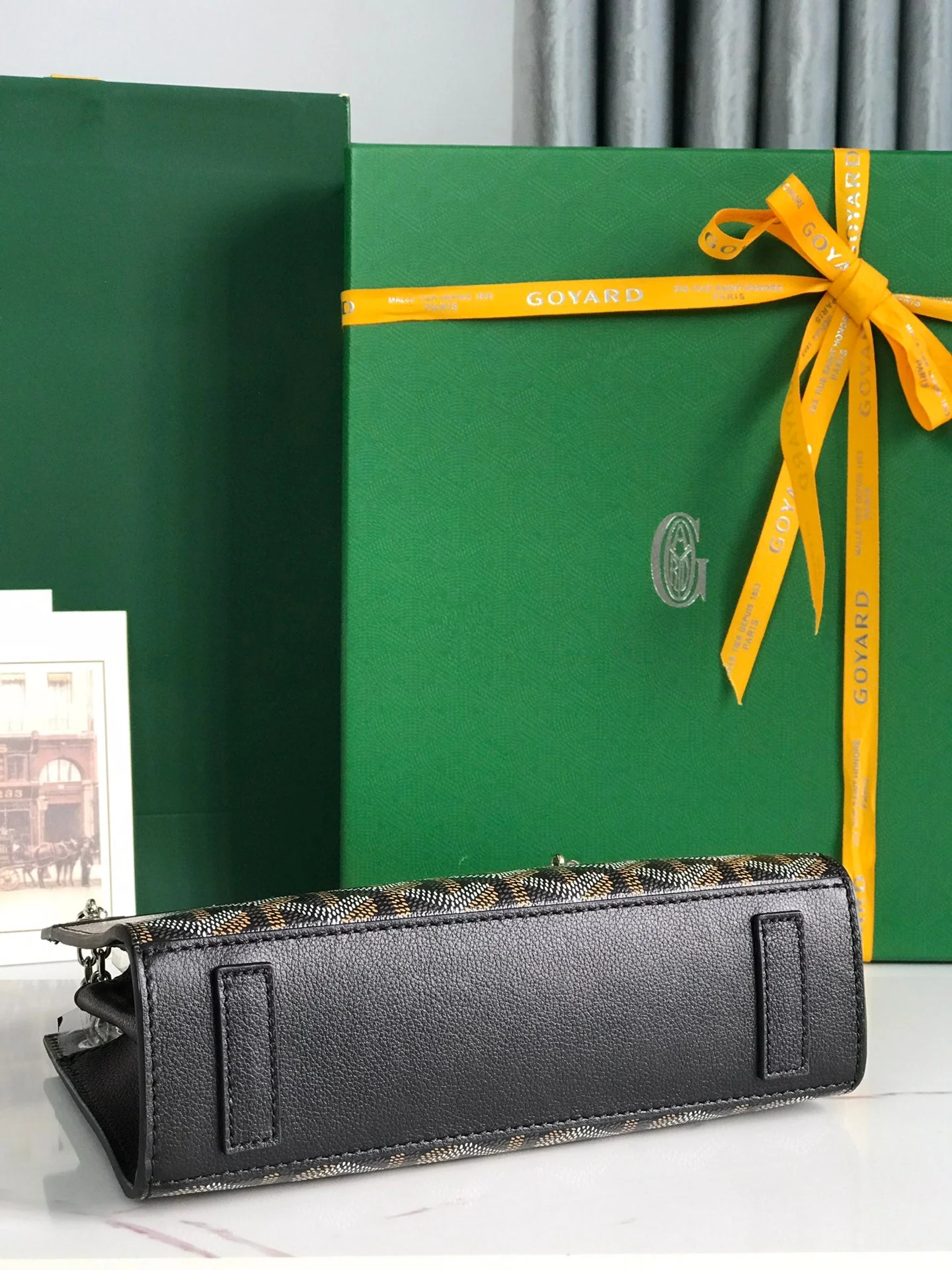 Black Calfskin Structured Mini Bag