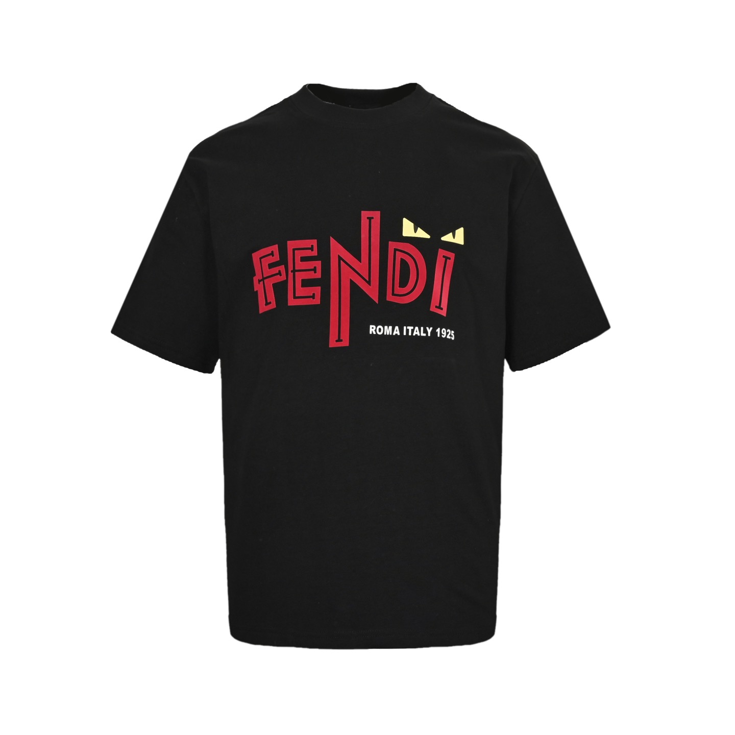 Short-sleeved T-shirt with lettering logo print
