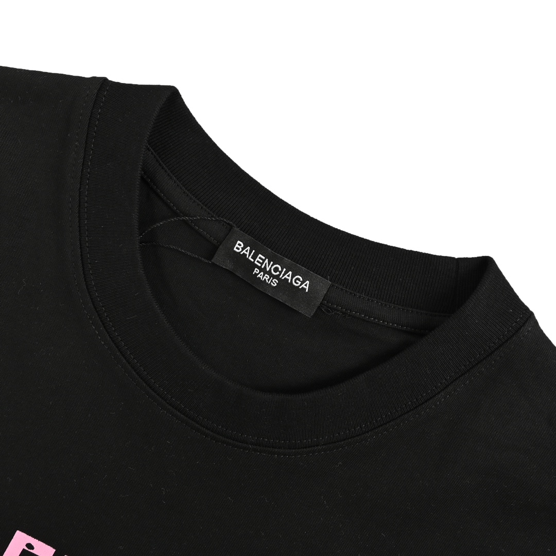 Double B No Passing Print Short Sleeve T-shirt