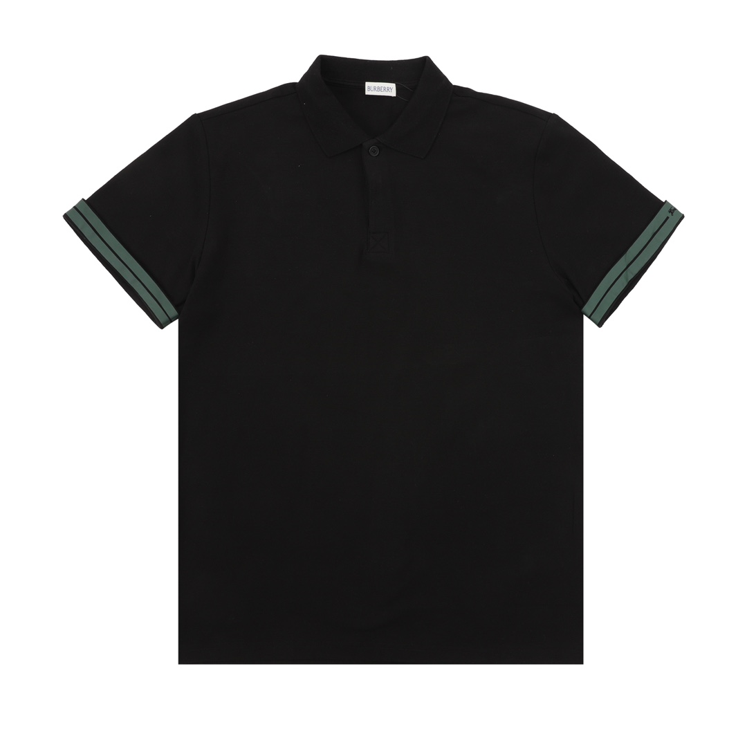 Horse print POLO shirt with webbing cuffs