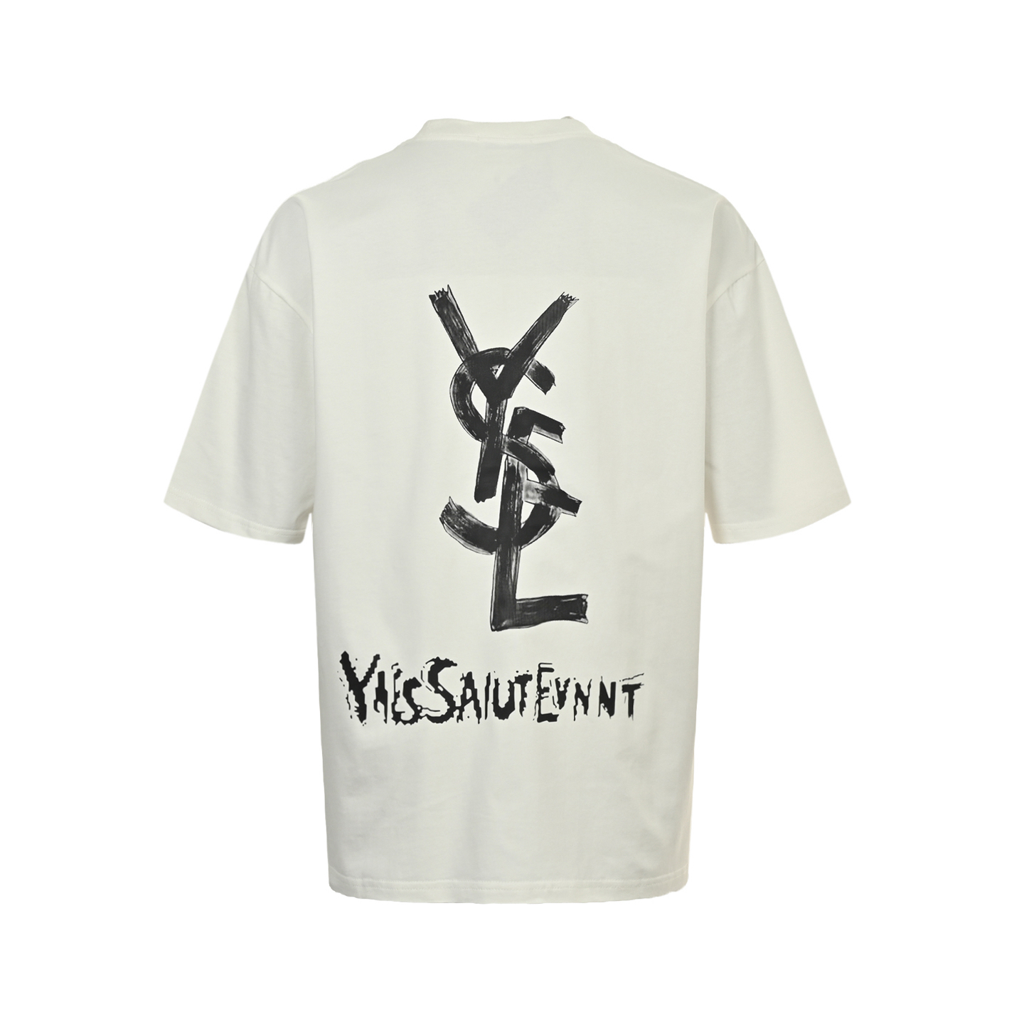 Graffiti print short-sleeved T-shirt