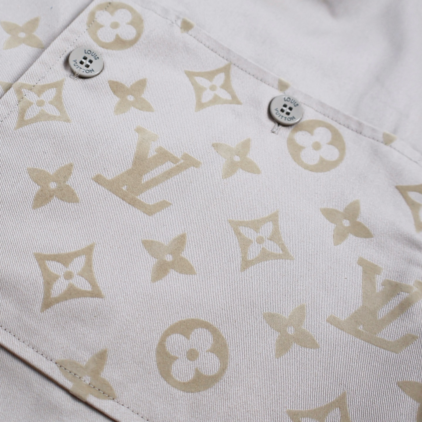 Apricot Denim Flocked Work Jacket