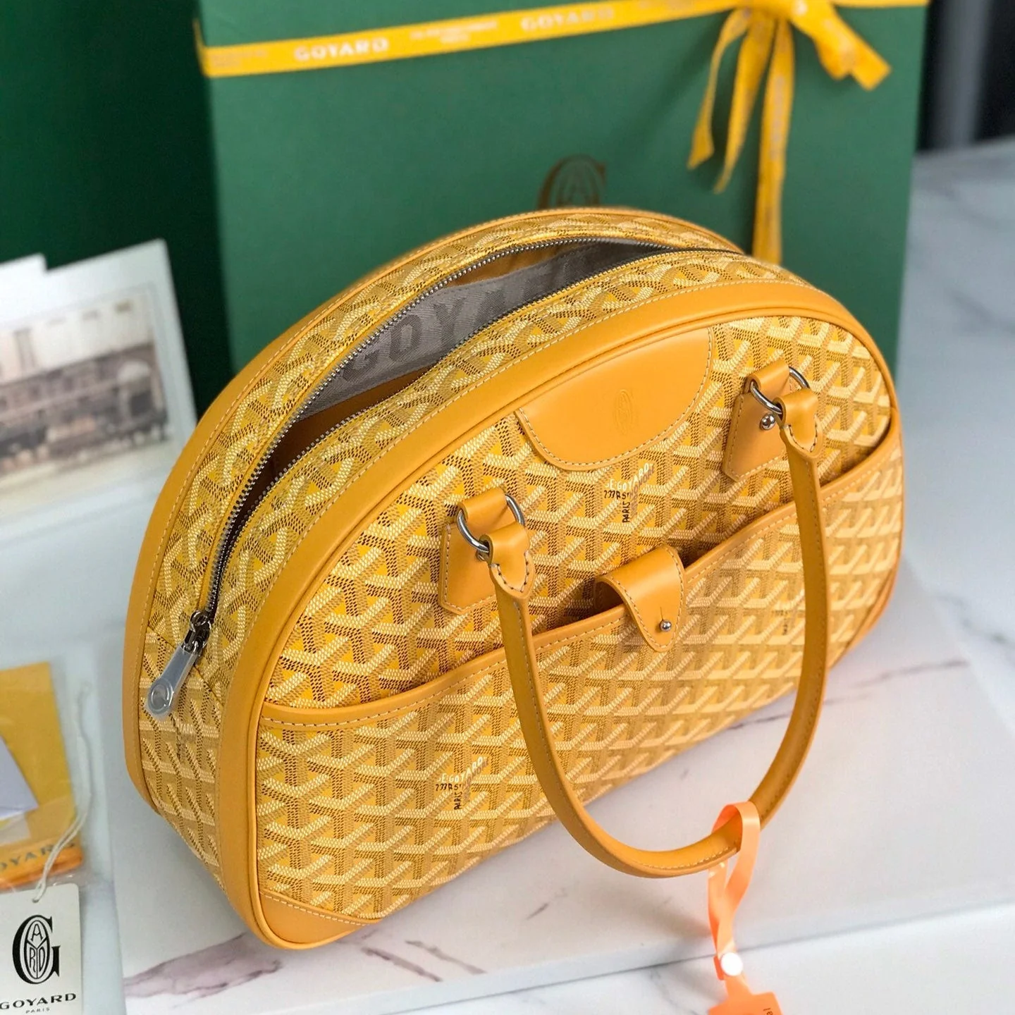 Yellow Calfskin Handbag