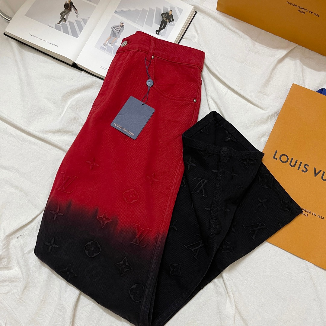Red Gradient Jeans