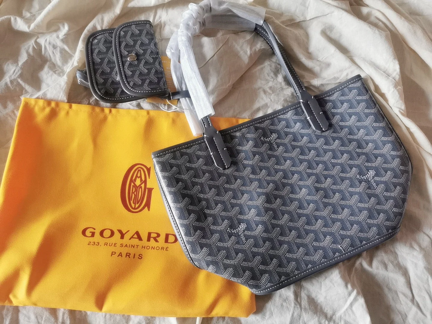 Mini 38CM Grey Canvas Bag